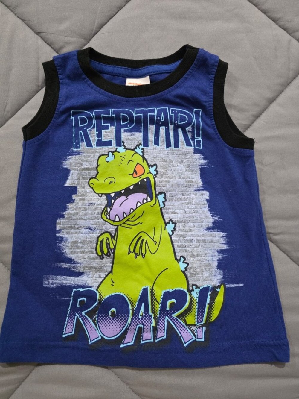 Nickelodeon Blue Rugrats Reptar Tank top Size 5